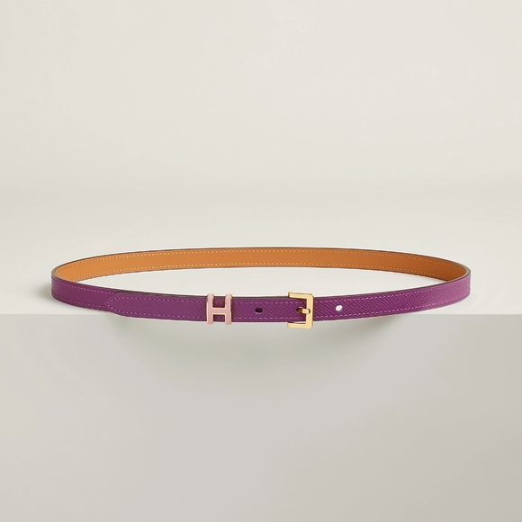 Hermes Accessories - Hermès Pop H Bicolore Belt sz 75 Anémone/Rose Sakura